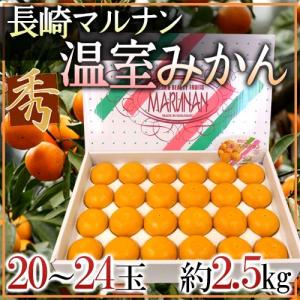 みかん 長崎産 ○南（マルナン） ”温室みかん” 秀品 20〜24玉 約2.5kg【予約 6月中旬以降】 送料無料｜kurashi-kaientai