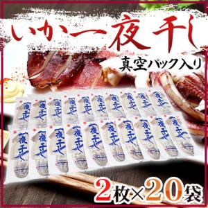 青森 マルヨ水産 ”いか一夜干し” 約170〜200g前後 2枚×《20袋》 真空パック入り アルゼンチンマツイカ 送料無料