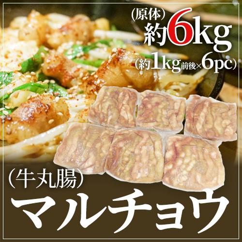 ”マルチョウ” （牛丸腸） ブロック 約6kg（約1kg前後×6pc） 原体