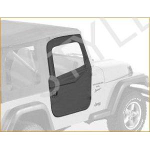 Bestop 5178915 ブラック Denim 2-Pirece Fabric ドアs  1976-2016 Jeep CJ7, ラングラー, 64-84 トヨタ FJ40  66-77 フォード Bro｜kurashi-net-com