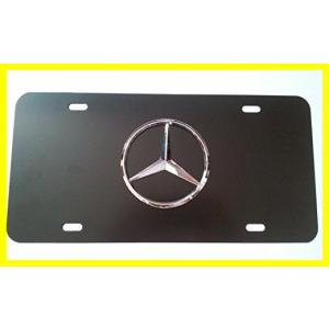 Mercedes ベンツ ブラック Aluminum Front License Plate with Caps CLA CLS C E S SL SLK GL｜kurashi-net-com