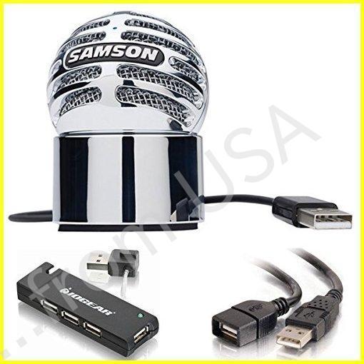Samson Meteorite USBコンデンサーマイクwith磁気デスクトップベース+ USB ...