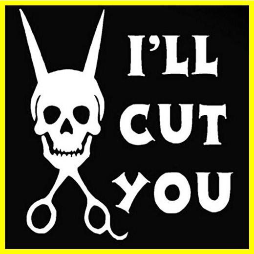 送料無料 KEEN I&apos;ll Cut You Hair Dresser Decal Vinyl ステ...