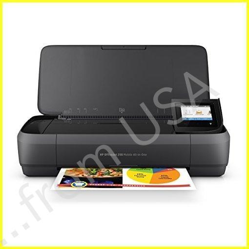 HP OfficeJet 250オールインワンポータブルプリンタ、ワイヤレス＆モバイル印刷（CZ99...