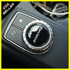 US85 Mercedes-ベンツ Car For AMG Interior Multimedia Control Decal ステッカー Badge Decoration Logo Gift｜kurashi-net-com