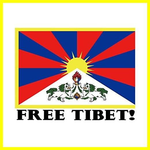 EvolveFISH Free Tibet Bumper ステッカー 5&quot; x 4&quot;