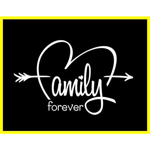 CCI Family Forever with Heart and Arrow Decal Viny...