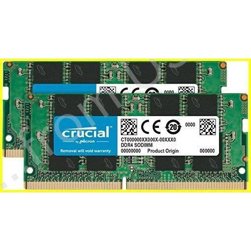 Crucial 64GB Kit 32GBx2 DDR4 2666 MT/S CL19 SODIMM...