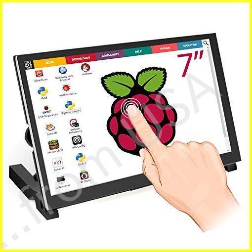ELECROW Raspberry Pi Monitor 7 Inch Touchscreen キャ...