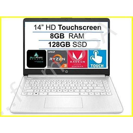 2021 est HP 14&quot; HD Touchscreen Laptop Computer, AM...
