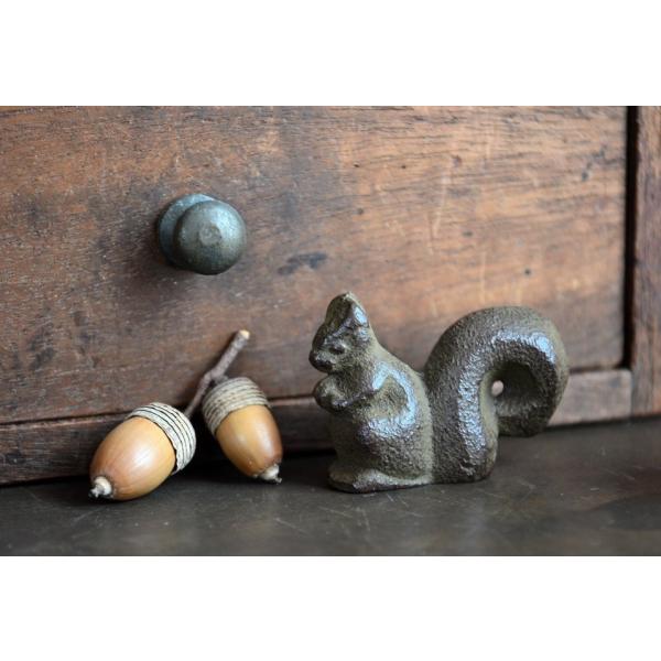 りす置物 | 鈴木盛久工房 (岩手県) [南部鉄器 動物 リス かわいい おしゃれ インテリア ペー...