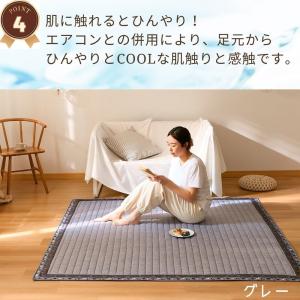 ひんやり 冷感ラグ 猫 花火冷感カーペット 1...の詳細画像5