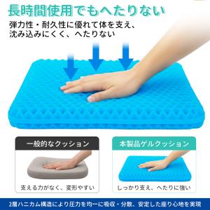 クッション 衝撃吸収 ゲルクッション ジェルク...の詳細画像3