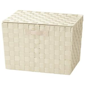 ちどり産業 収納ボックス PPバスケット ふた付き フル 幅38×奥行26×高