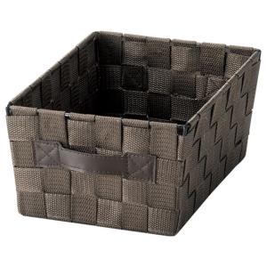 ちどり産業 PPストラップバスケット SF-903 ダークブラウン (幅38×奥行