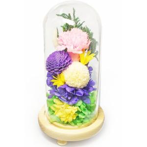 スープ ガラスドームアレンジメント プリザーブド...の商品画像
