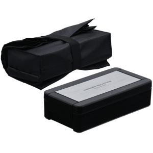 岩崎工業 Lustroware(ラストロウェア) イージーケア メンズランチボックス 1段 保冷バッグ・19.5cm箸付 B-1481 HA シルバー 850ml