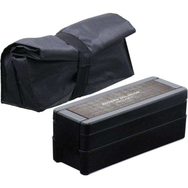 岩崎工業 Lustroware(ラストロウェア) イージーケアメンズ ランチボックス2段保冷バッグ付...