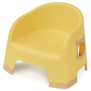 錦化成 ララチェア くまのプーさん マスタード (日本製 幅37.5×奥行34×高さ32cm 転倒防止滑り止め付き 対象年齢6ヶ月〜36ヶ月)