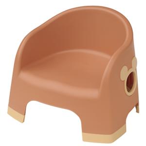 錦化成 ララチェア ミッキーマウス テラコッタ (日本製 幅37.5×奥行34×高さ32cm 転倒防止滑り止め付き 対象年齢6ヶ月〜36ヶ月)