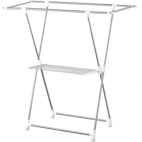 天馬 ポーリッシュ 伸縮式室内物干しX型 PS-01 組立式