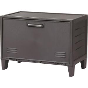 天馬 フィッツ ペグ キャビネット ワイド ダークグレー  (幅59.5×奥行35.5×高さ42.5cm)｜くらし壱番館