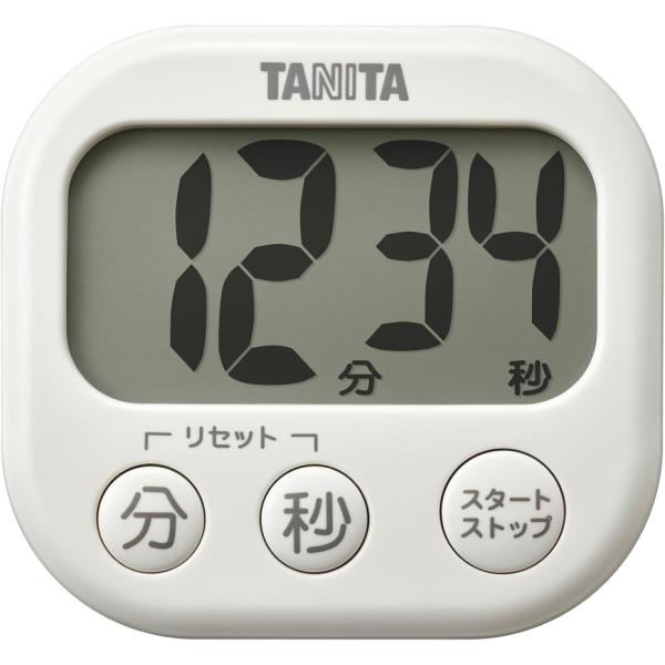 TANITA タニタ 抗菌でか見えタイマー TD-429 アイボリー （ポスト投函配送 ネコポス）