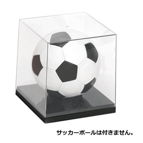 蝶プラ コレクションケース サッカーボールサイズ  (幅24.4×奥行24.4×高さ26.1cm)