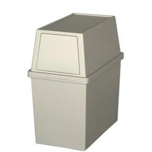 平和工業 積み重ねゴミ箱 スリム 30L ミルクティーベージュ （幅28×奥行45×高さ51cm）