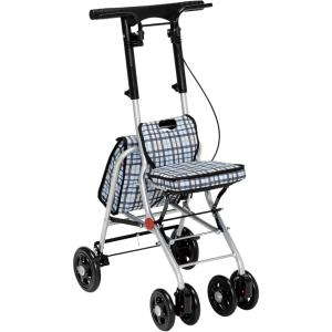 幸和製作所 シルバーカー テイコブ 歩行補助具 ST07 格子紺 : くらし壱