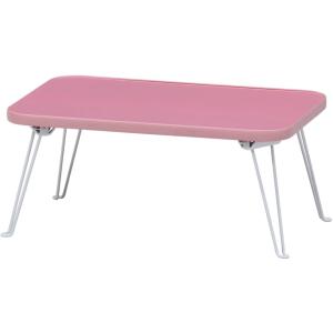 不二貿易 カラーミニテーブル CCB4530 LPI/WH ライトピンク/ホワイト  (幅45×奥行30×高さ19cm)｜kurashiichibankan
