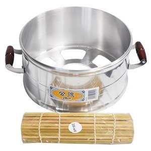 デラックス　長生セイロセット　長生セイロ用竹スノコ付　30センチ デラックス長生セイロセット長生セイロ用竹スノコ付30センチ