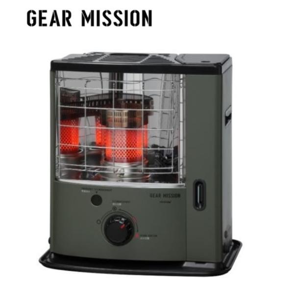 トヨトミ GEARMISSION スリムタイプ反射型石油ストーブ RS-GE23  G オリーブグリ...