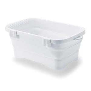 伊勢藤 ISETO キッチンソフトタブ ホワイト I-569-3  (幅37.8×奥行24×高さ14.7cm　容量6.6L)