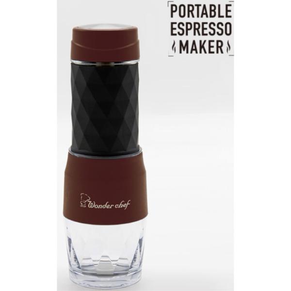 ワンダーシェフ ポータブル エスプレッソメーカー 120ml XTCB12 RD レッド コーヒー粉...
