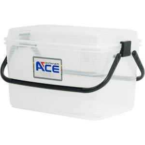 サンコープラスチック コンテナエースM ナチュラルブラック (幅40×奥行27.5×高さ24.5cm)