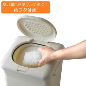 T-WORLD 防臭おむつペール 14L ホワ...の詳細画像2