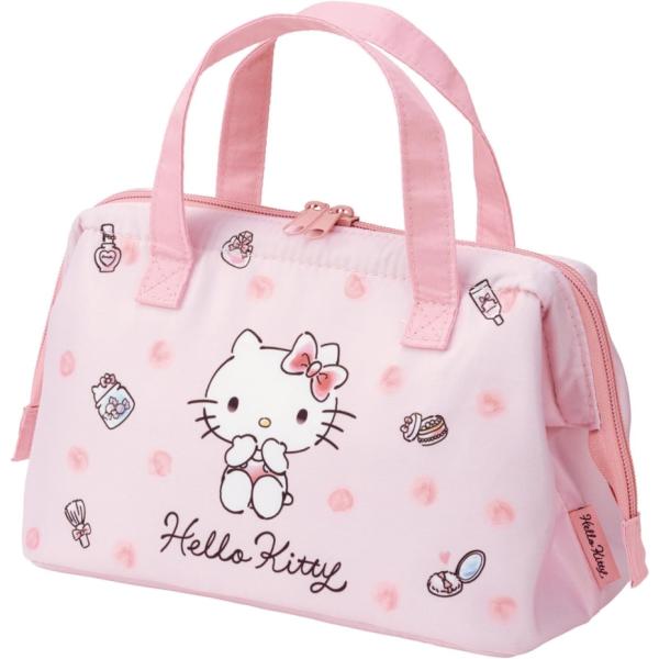 Skater スケーター KGA1がま口型ランチバッグ２段M ハローキティ 水彩コスメサンリオ 女の...