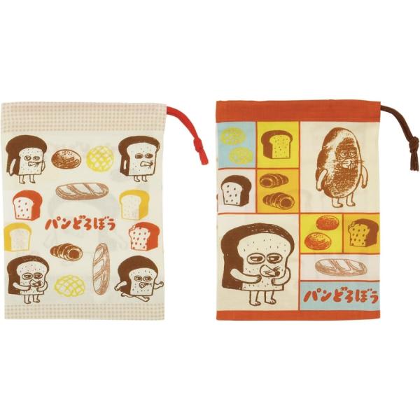 Skater スケーター KB63W コップ袋 2P パンどろぼう 絵本 二枚入り 男の子 女の子 ...