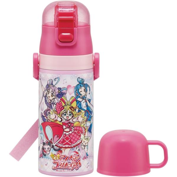 Skater スケーター SKCP3 子供用ワンタッチストローコップ付き 2WAYステンレスボトル ...