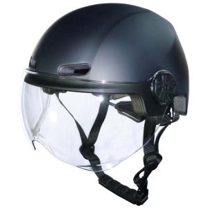 キャプテンスタッグ Y-6497 ヘルメット Cabeza カベサ L シールド付き マットブラック(54〜60cm対応)