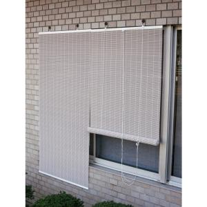 三宅製簾 樹脂製すだれ モザイク 88×135 モカの詳細画像3