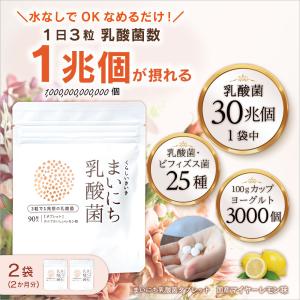 乳酸菌サプリ 1兆個 整腸タブレット 2袋の買取情報