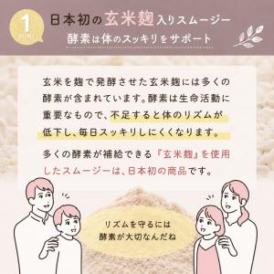 置き換え ダイエット スムージー 玄米麹 はじ...の詳細画像3