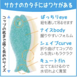 マーナ おさかなスポンジ 10色セット スポン...の詳細画像1