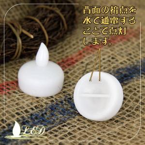 LED フローティング キャンドル 防水 電池...の詳細画像2