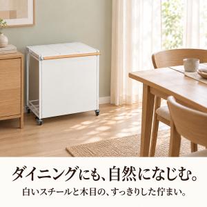 ゴミ箱 分別 3分別 蓋付き キャスター付き ...の詳細画像3