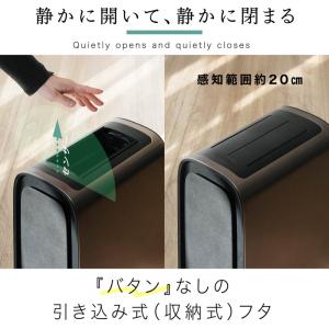 ゴミ箱 自動開閉 おしゃれ 木製脚付き ダスト...の詳細画像5
