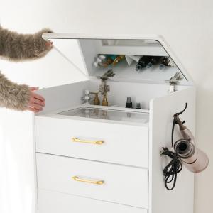 ドレッサー おしゃれ 完成品 幅50cm ホワ...の詳細画像5