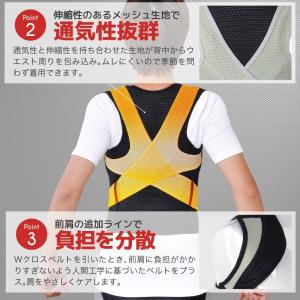 パワーズドクター 猫背矯正ベルト 男女兼用 姿...の詳細画像4